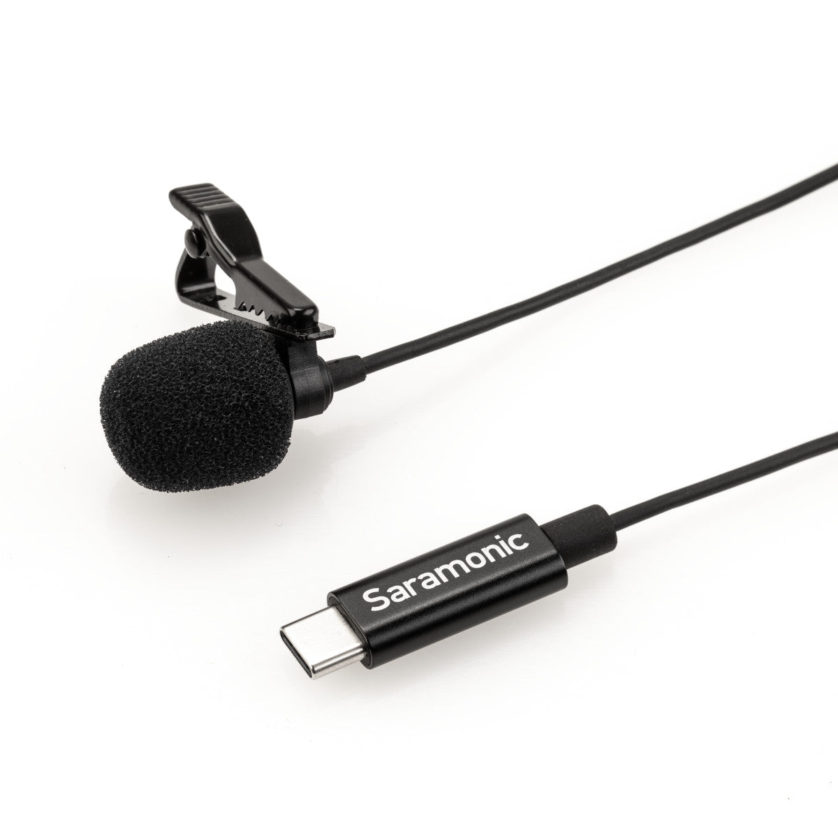 LavMicro-U Lavalier Mic w/ 6.6' USB-C Cable & USB Adapter for iPhone 15, Android, iPad & Computers | The LA Firm 