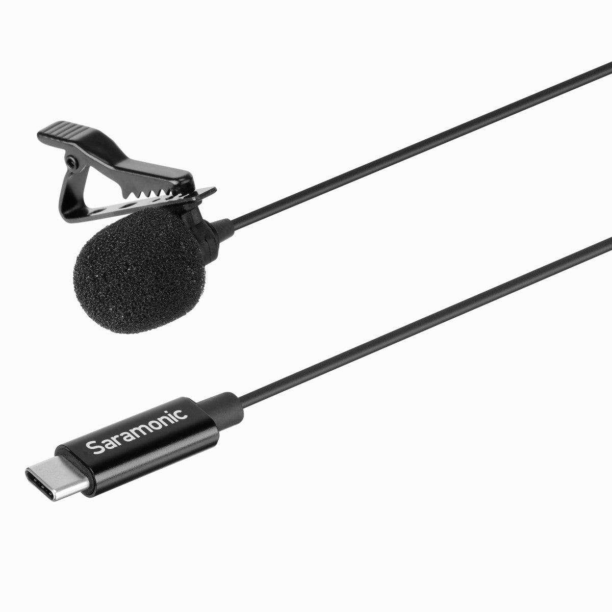 LavMicro U3A Lavalier Mic w/ 6.6' USB-C Cable & 90Ëš Adapter for iPhone 15, Android, iPad & Computers | The LA Firm 