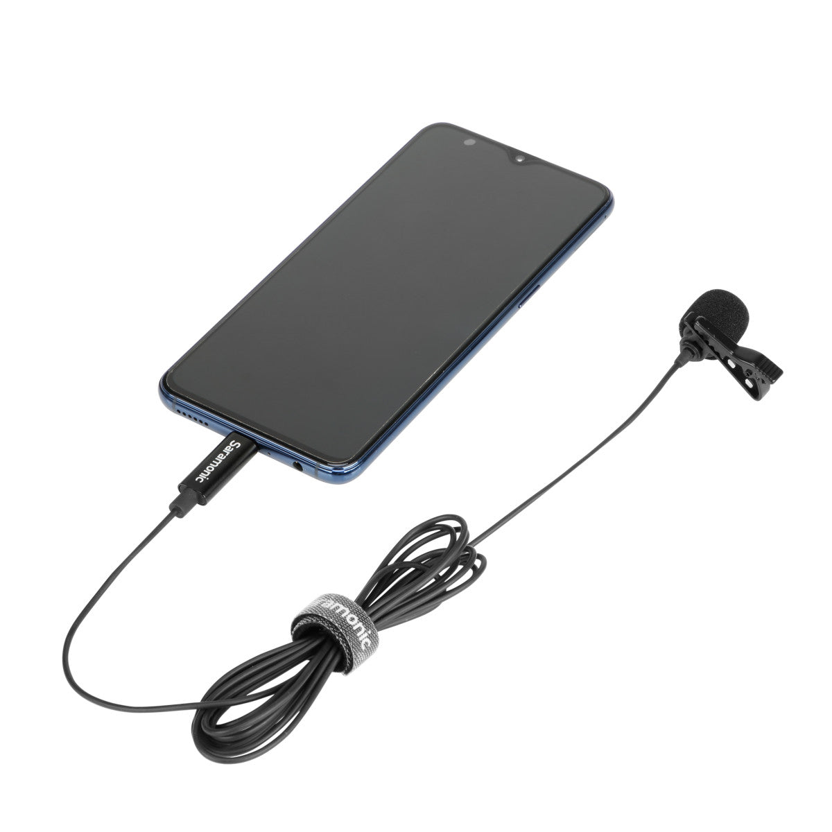 LavMicro U3A Lavalier Mic w/ 6.6' USB-C Cable & 90Ëš Adapter for iPhone 15, Android, iPad & Computers | The LA Firm 