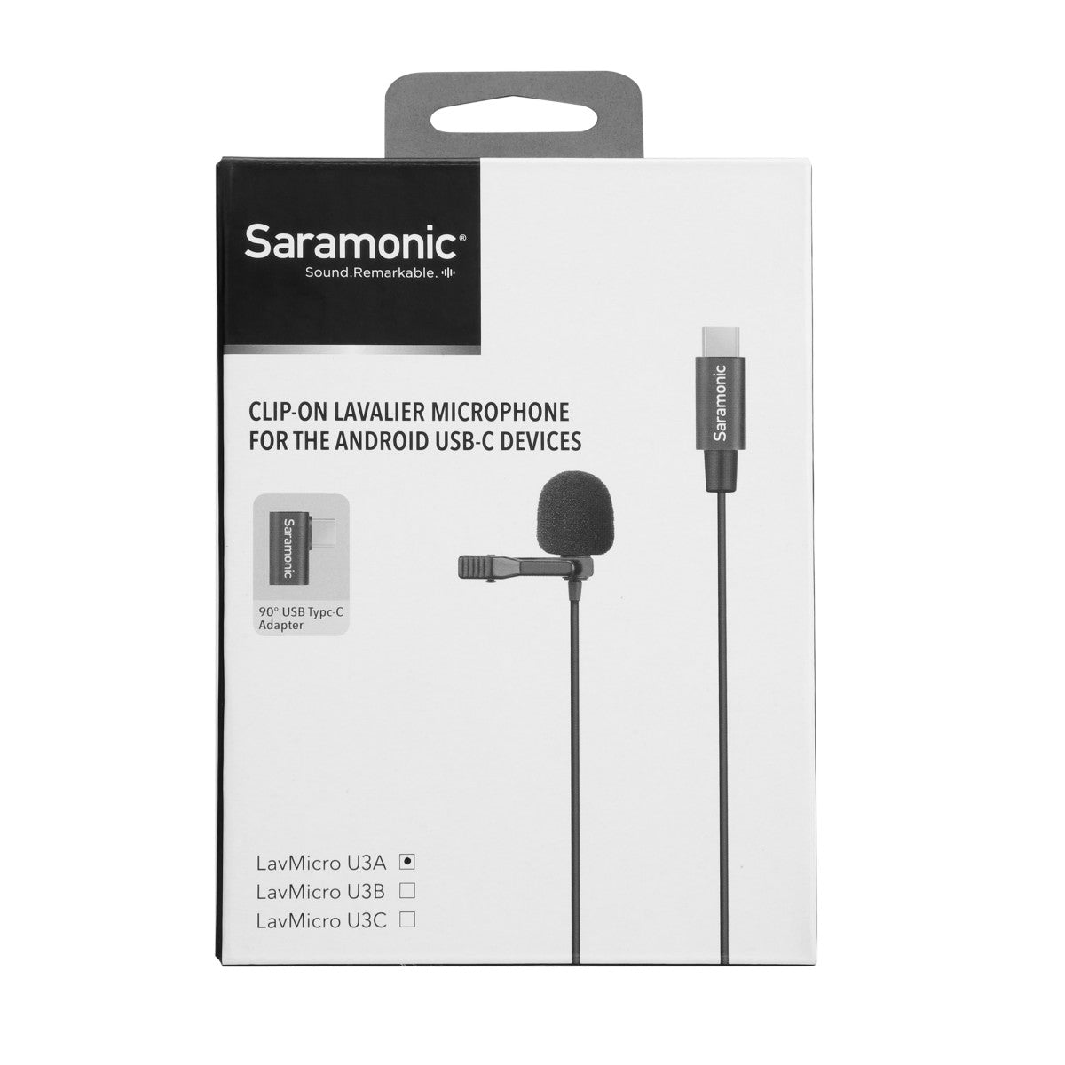 LavMicro U3A Lavalier Mic w/ 6.6' USB-C Cable & 90Ëš Adapter for iPhone 15, Android, iPad & Computers | The LA Firm 