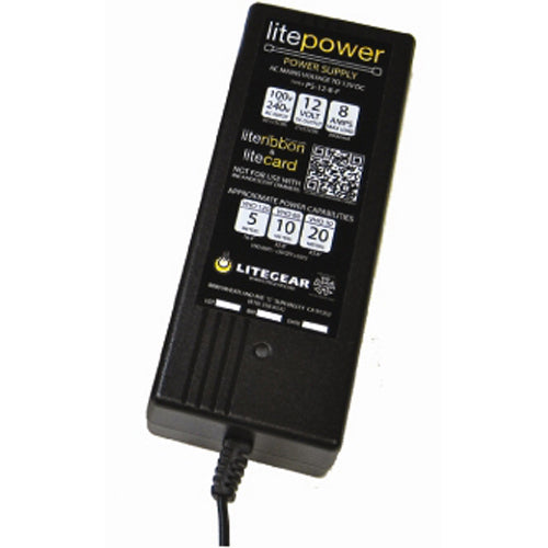 Power Supply, Desktop, 12V DC, 8A, 96W from www.thelafirm.com