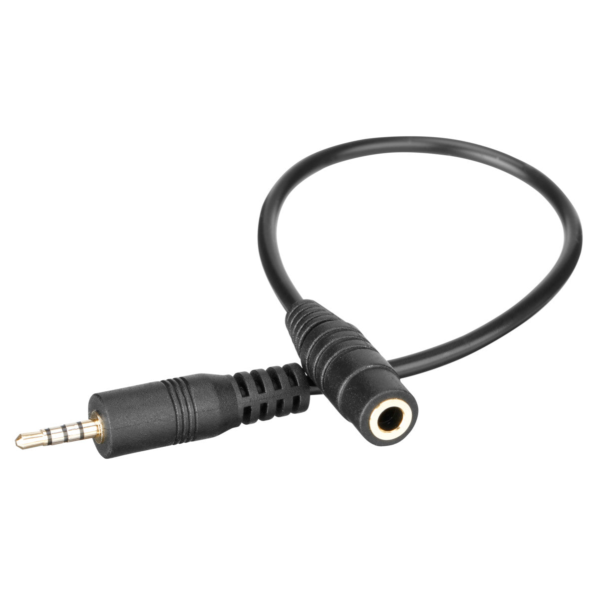 SR-25C35 3.5mm Female to 2.5mm Male Microphone Adapter Cable for use with Cameras with 2.5mm Input | The LA Firm 