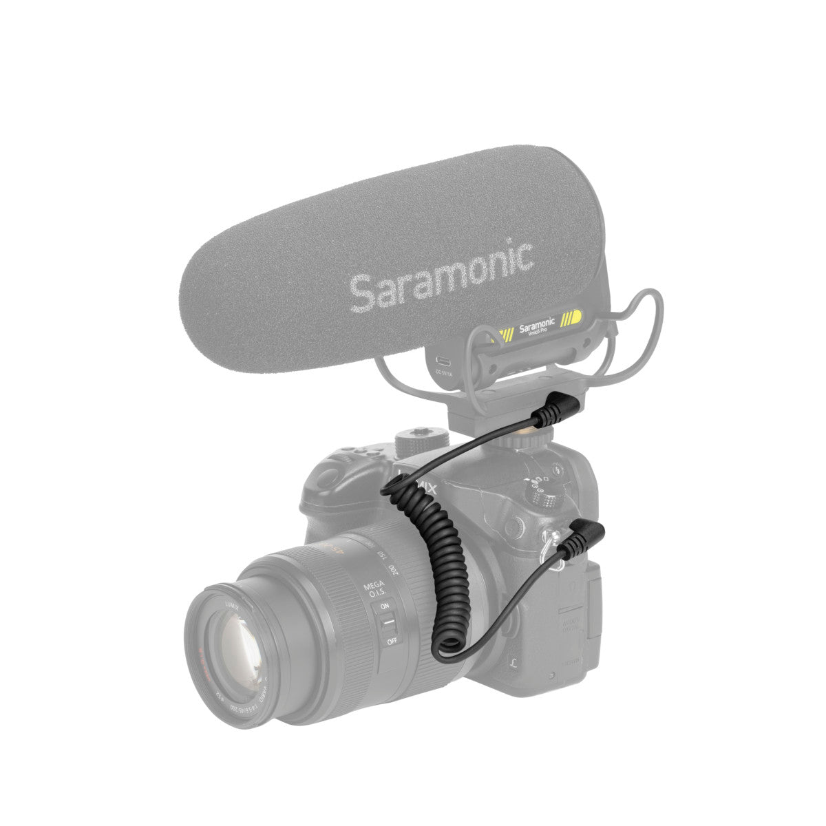 SR-CS350 2-Pack of 6" Right-Angle Coiled 3.5mm TRS Cables for Wireless, Microphones, Mixers & More | The LA Firm 