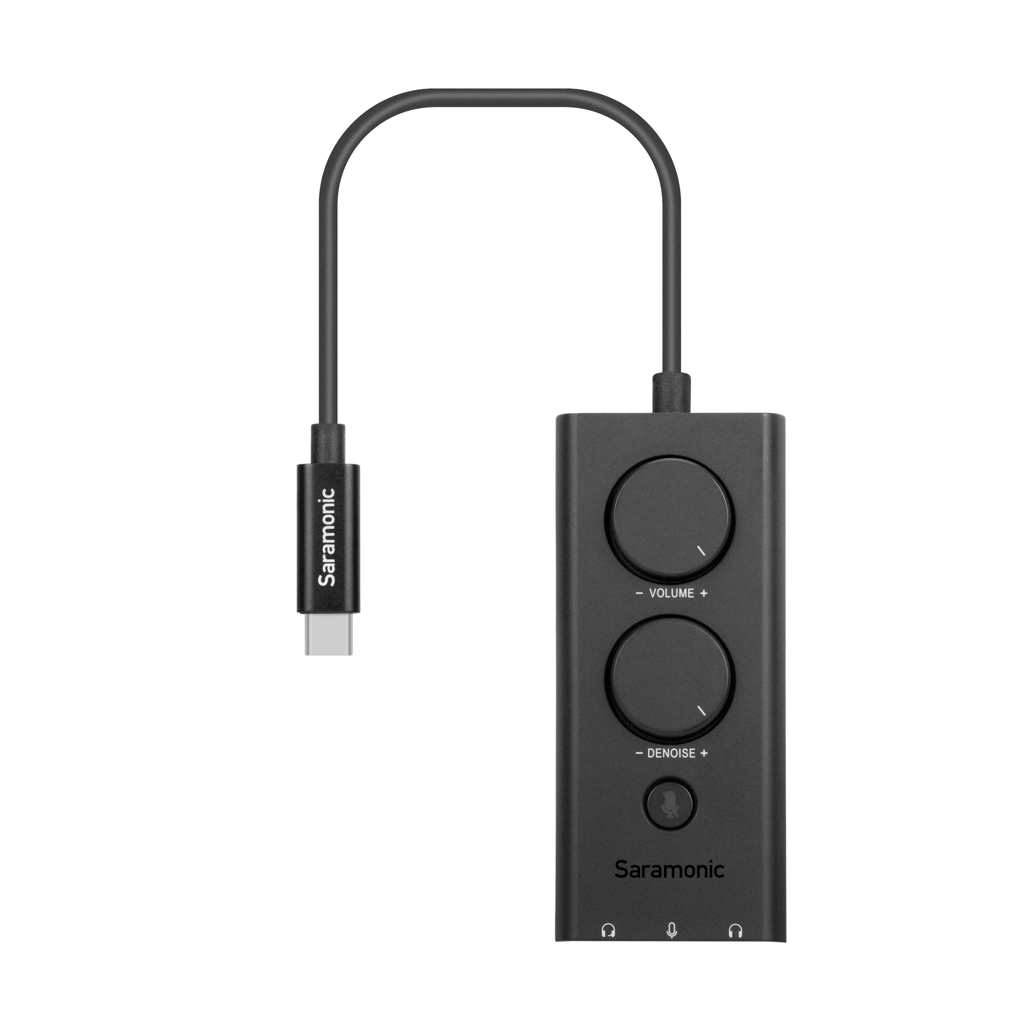 SR-EA5 USB-C Interface w/ 3.5mm TRS Mic In, 2x Headphone Out, Mute, Noise Cancelation & USB Adapter | The LA Firm 