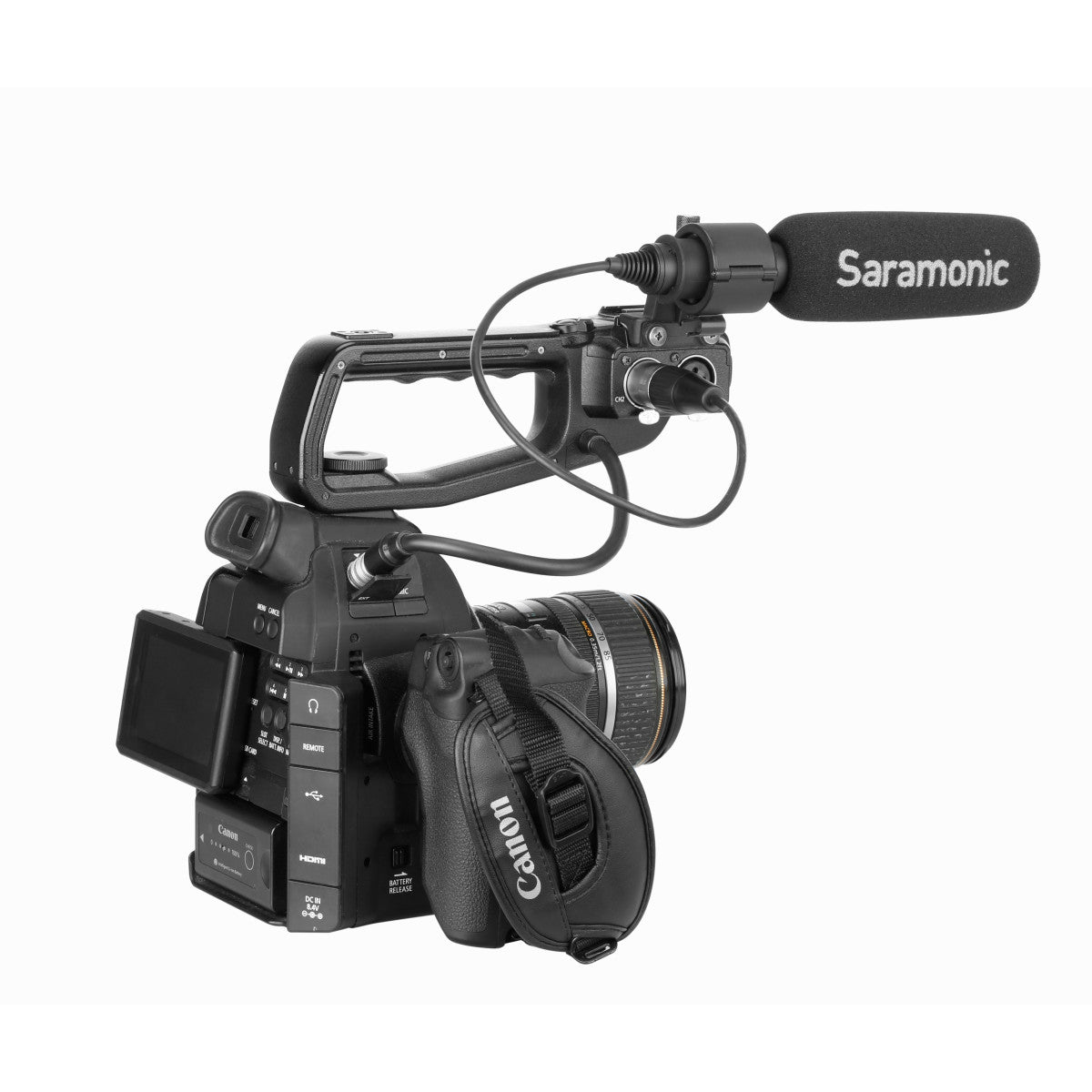 SR-NV5X Short Professional Directional Shotgun Mic w/ Integrated XLR Cable, Foam & Furry Windscreens | The LA Firm 
