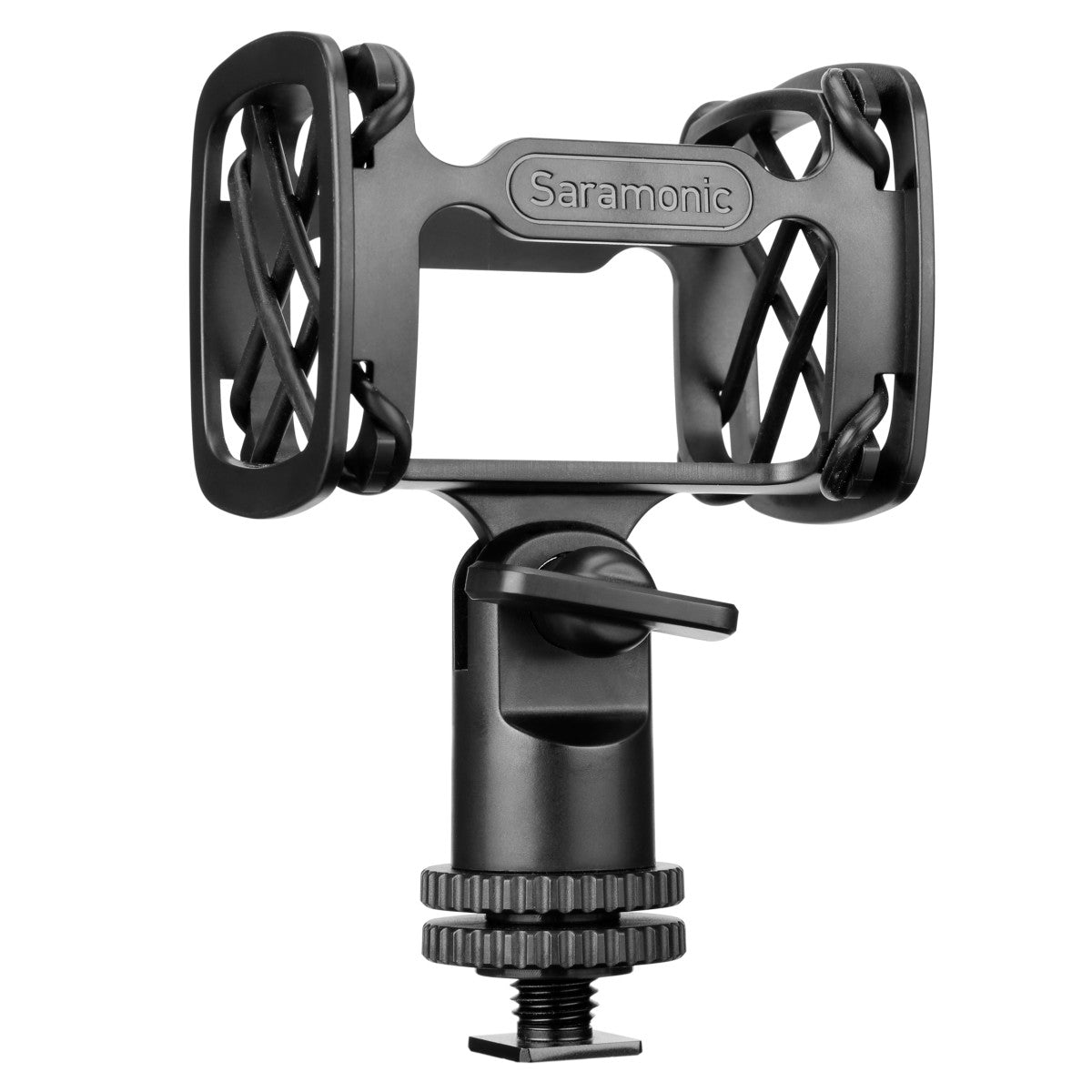 SR-SMC10 Professional Shock Mount for Shotgun Mics (15-31mm) w/ Shoe, 1/4", 3/8" & 5/8" Mounting | The LA Firm 