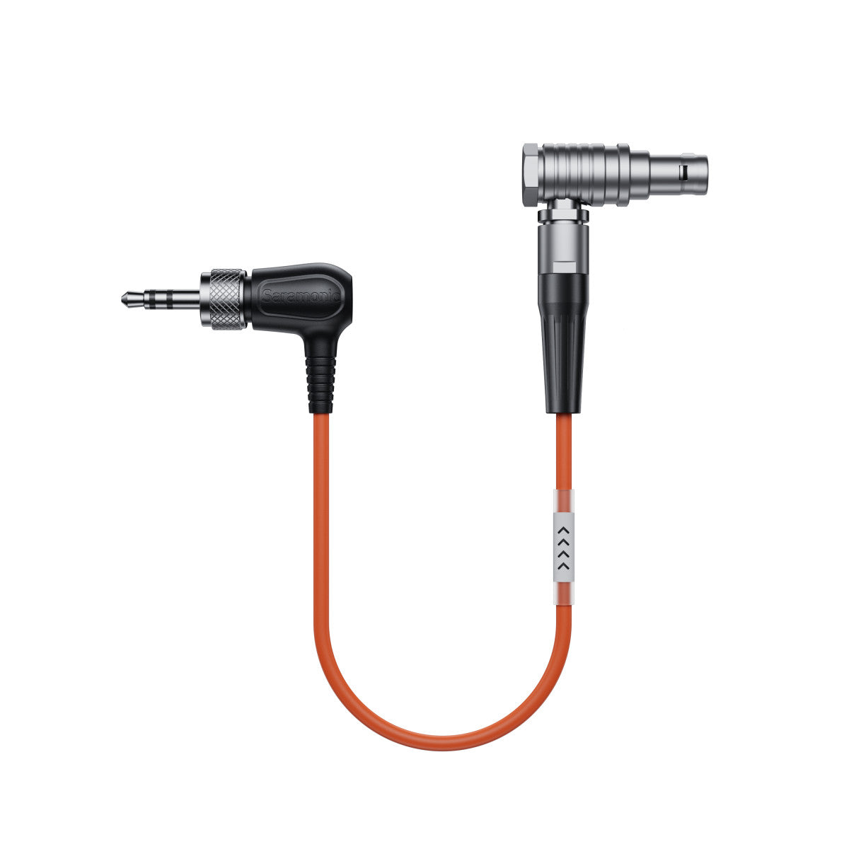 SR-TRS-C08 | Locking 3.5mm TRS to Right-Angle 9-Pin LEMO Male Timecode Cable | The LA Firm 