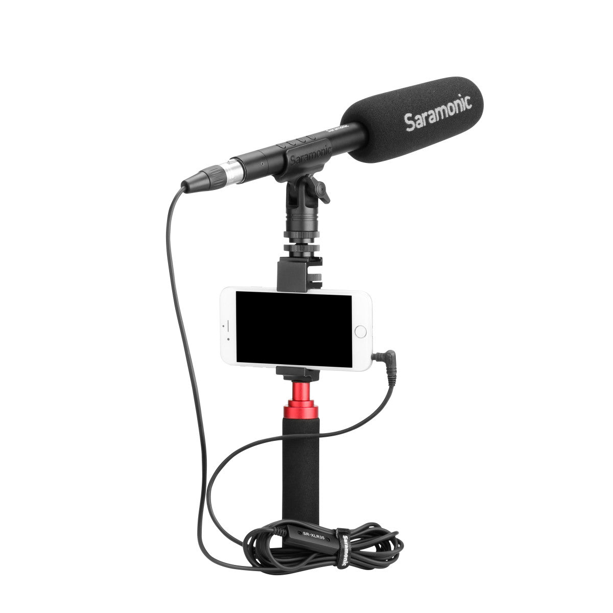 SR-XLR35 XLR Female to 3.5mm TRS/TRRS Microphone Cable for Pro Mics to Cameras & Mobile Devices 10' | The LA Firm 