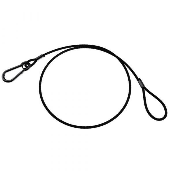 Safety Cable with Spring Hook, 30 in long, 1/8 in Dia. from www.thelafirm.com