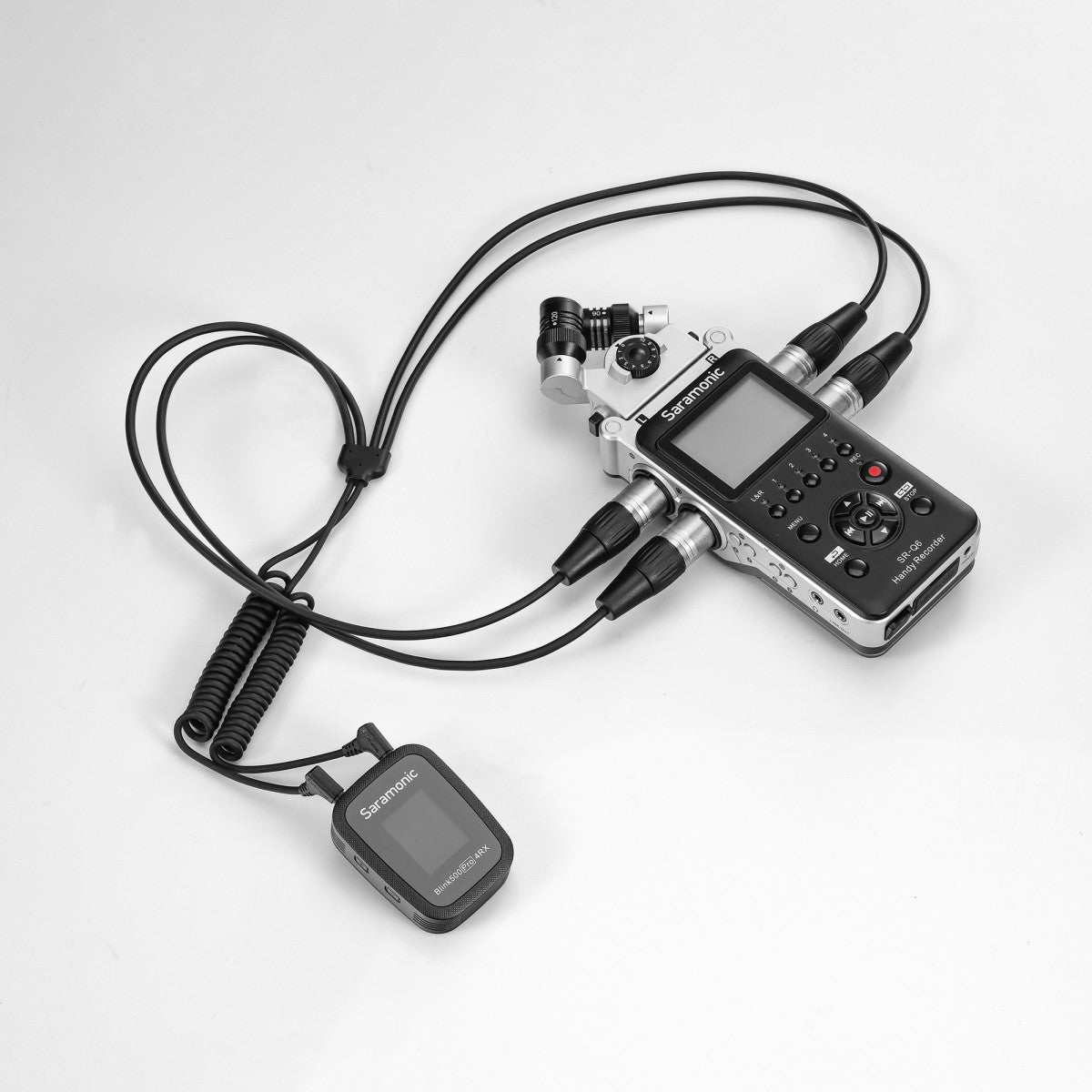 Saramonic SR-C2020 2x 3.5mm TRS Male to 4x XLR Splitter for Dual Wireless Systems & Blink 500 Pro B8 | The LA Firm 