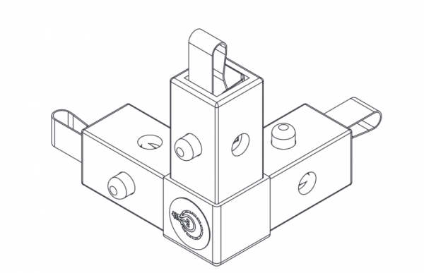 LiteTile LiteBox Corner, 3-Way, Yellow from www.thelafirm.com