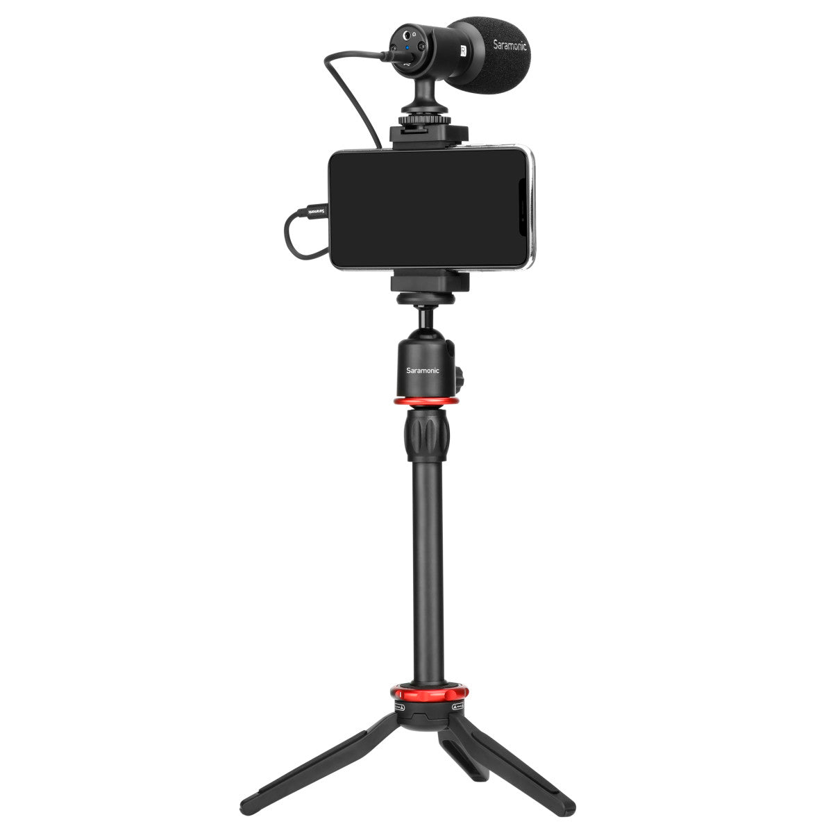 SmartMic MTV Smartphone Vlogging Kit for iPhone & Android w/ Stereo Mic, Phone Mount, Tripod & more | The LA Firm 