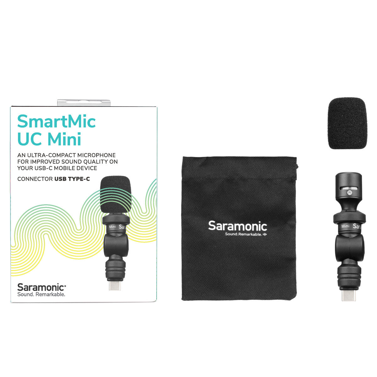 SmartMic UC Mini Omnidirectional Condenser Mic w/ USB-C for iPhone 15, Android Devices & newer iPads | The LA Firm 
