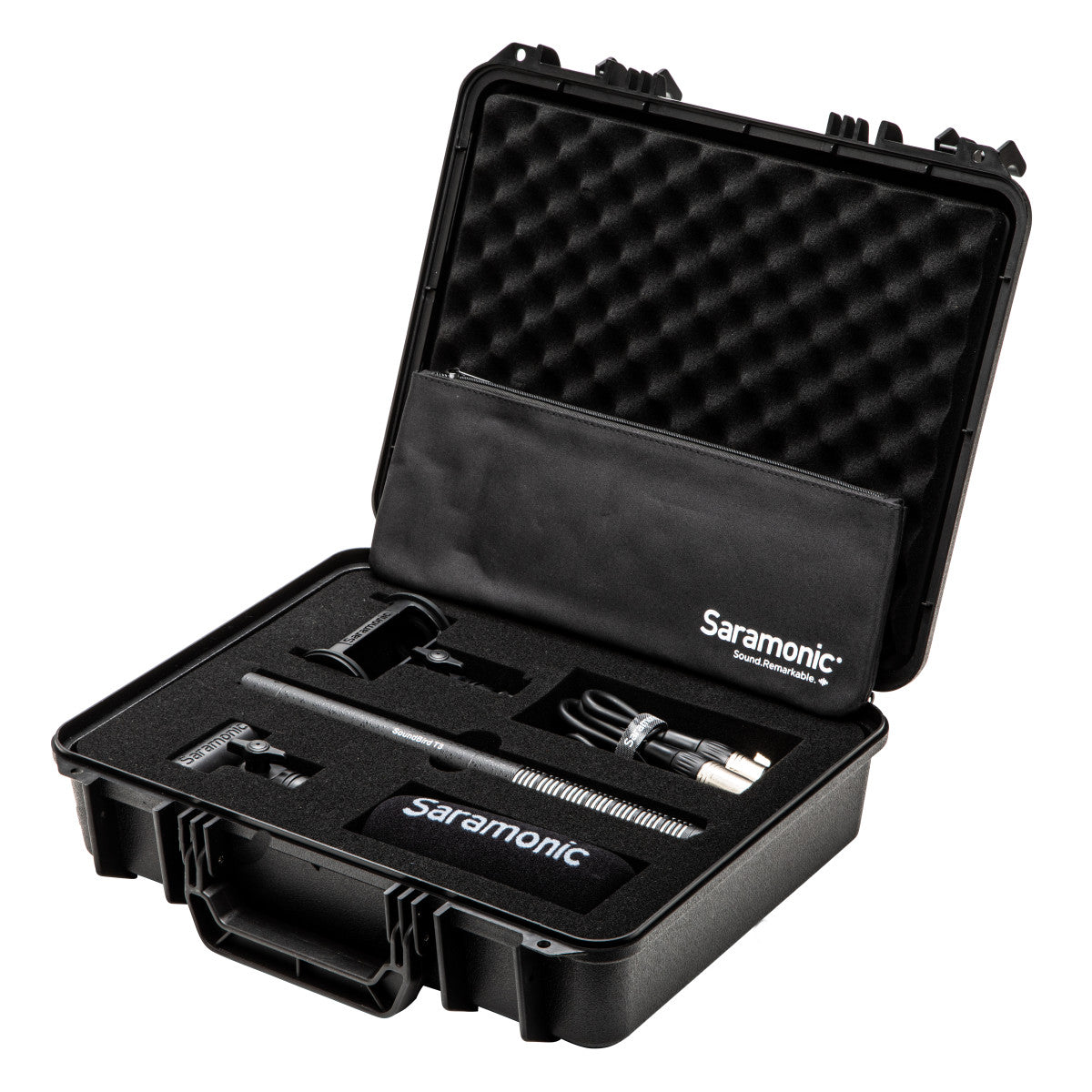 SoundBird T3 Cardioid Shotgun Mic (Li-Ion or +48 Powered) w/ Shock Mount, Cable, Hard Case & More | The LA Firm 