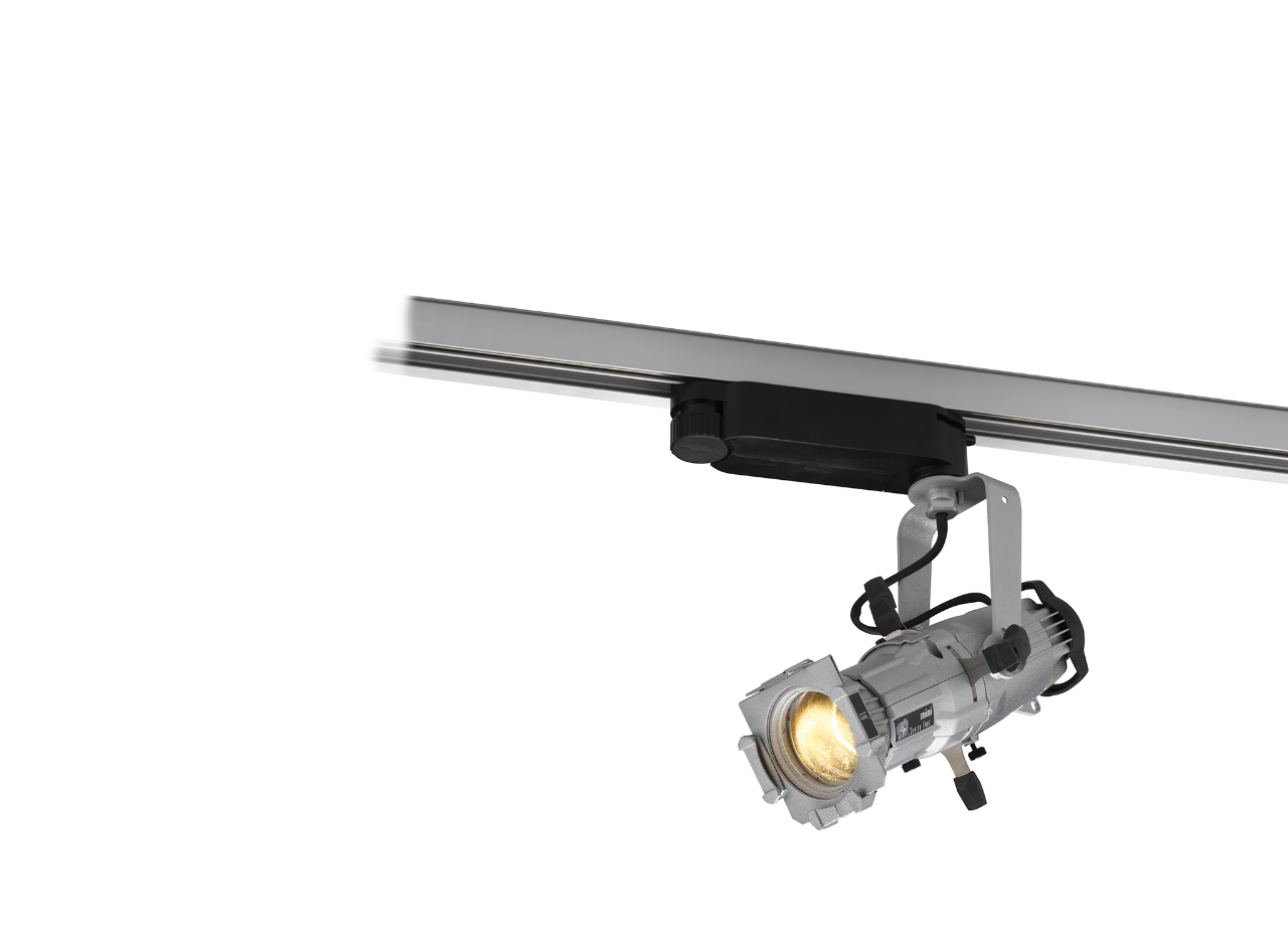 Source Four Mini LED DataTrack 5000 K / 80+ CRI Fixture body with shutter barrel - Silver from www.thelafirm.com