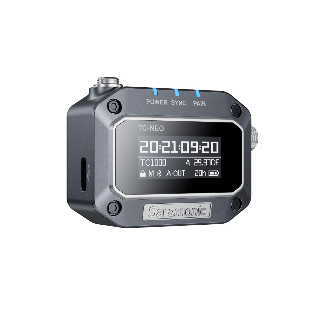TC-NEO | Timecode Generator with 3.5mm TRS Output & Cable + Bluetooth 5.0 & 2.4GHz Wireless Sync | The LA Firm 
