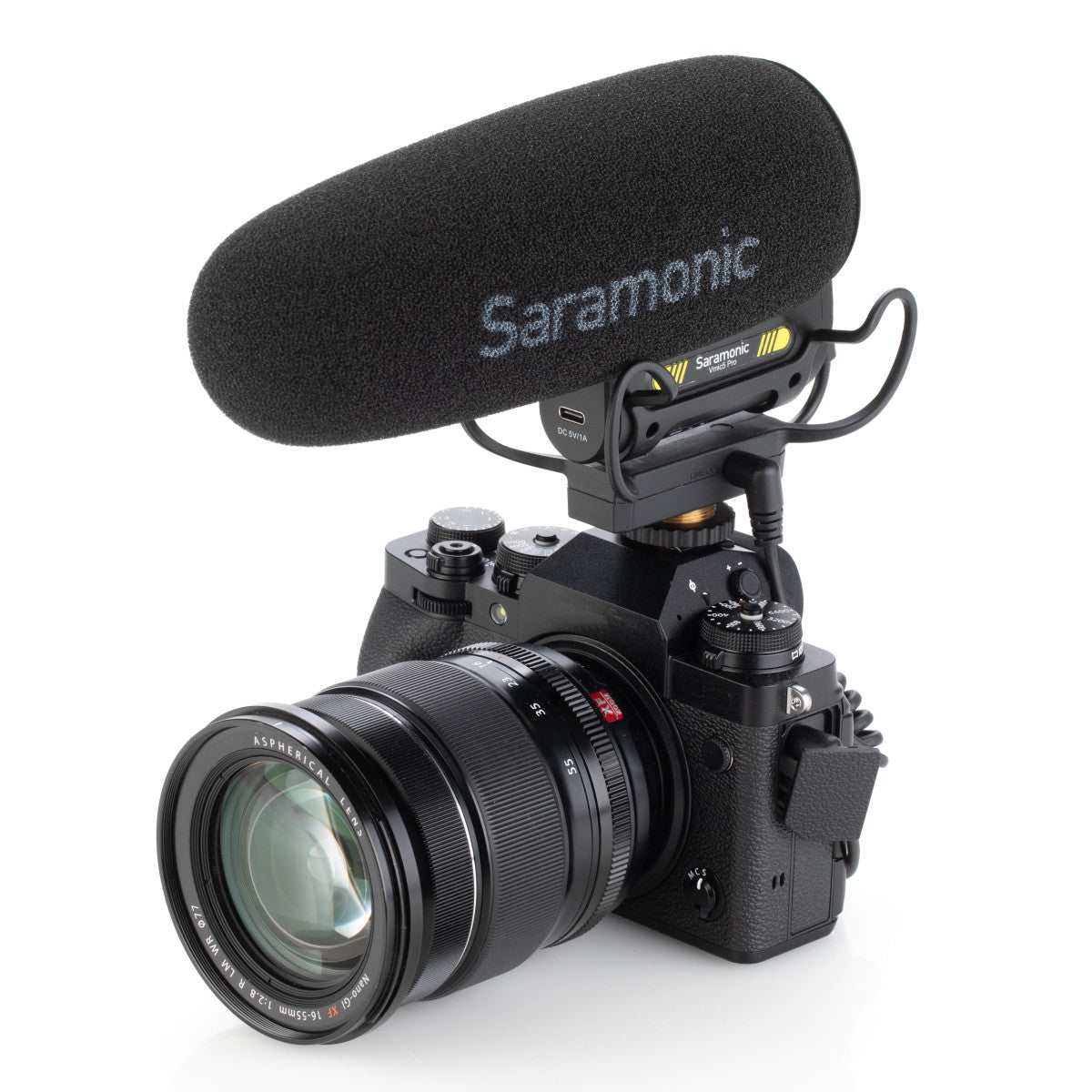 Vmic5 Pro On-Camera Supercardioid Shotgun w/ Advanced Sonic Controls, HP Out, Furry Windscreen, More | The LA Firm 