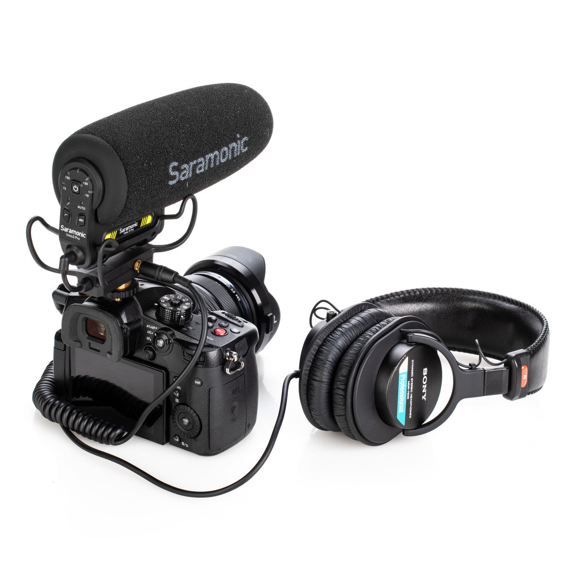 Vmic5 Pro On-Camera Supercardioid Shotgun w/ Advanced Sonic Controls, HP Out, Furry Windscreen, More | The LA Firm 