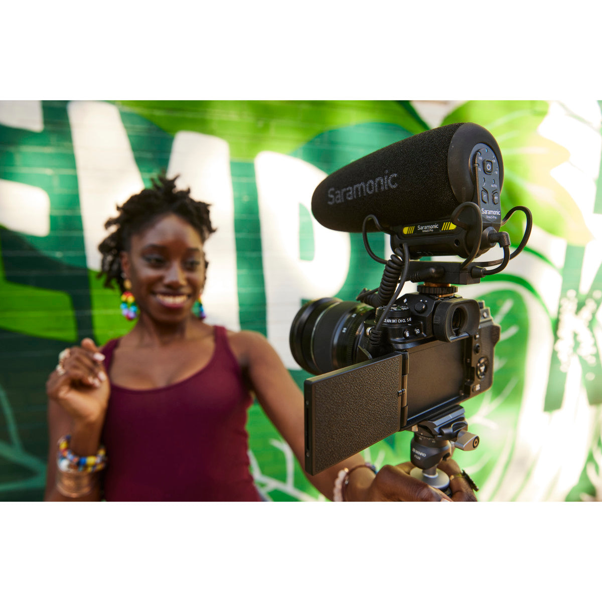 Vmic5 Pro On-Camera Supercardioid Shotgun w/ Advanced Sonic Controls, HP Out, Furry Windscreen, More | The LA Firm 