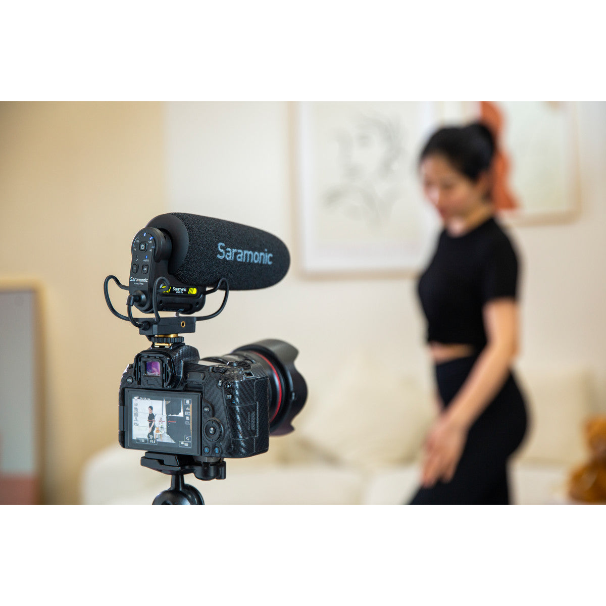 Vmic5 Pro On-Camera Supercardioid Shotgun w/ Advanced Sonic Controls, HP Out, Furry Windscreen, More | The LA Firm 