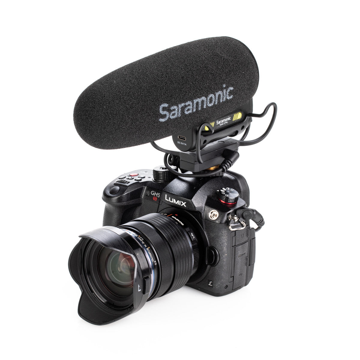 Vmic5 Pro On-Camera Supercardioid Shotgun w/ Advanced Sonic Controls, HP Out, Furry Windscreen, More | The LA Firm 