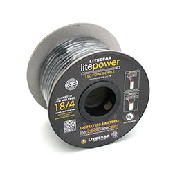 Wire Roll, 18AWG 4-Conductor, Black, 100 ft. (Jacketed) from www.thelafirm.com