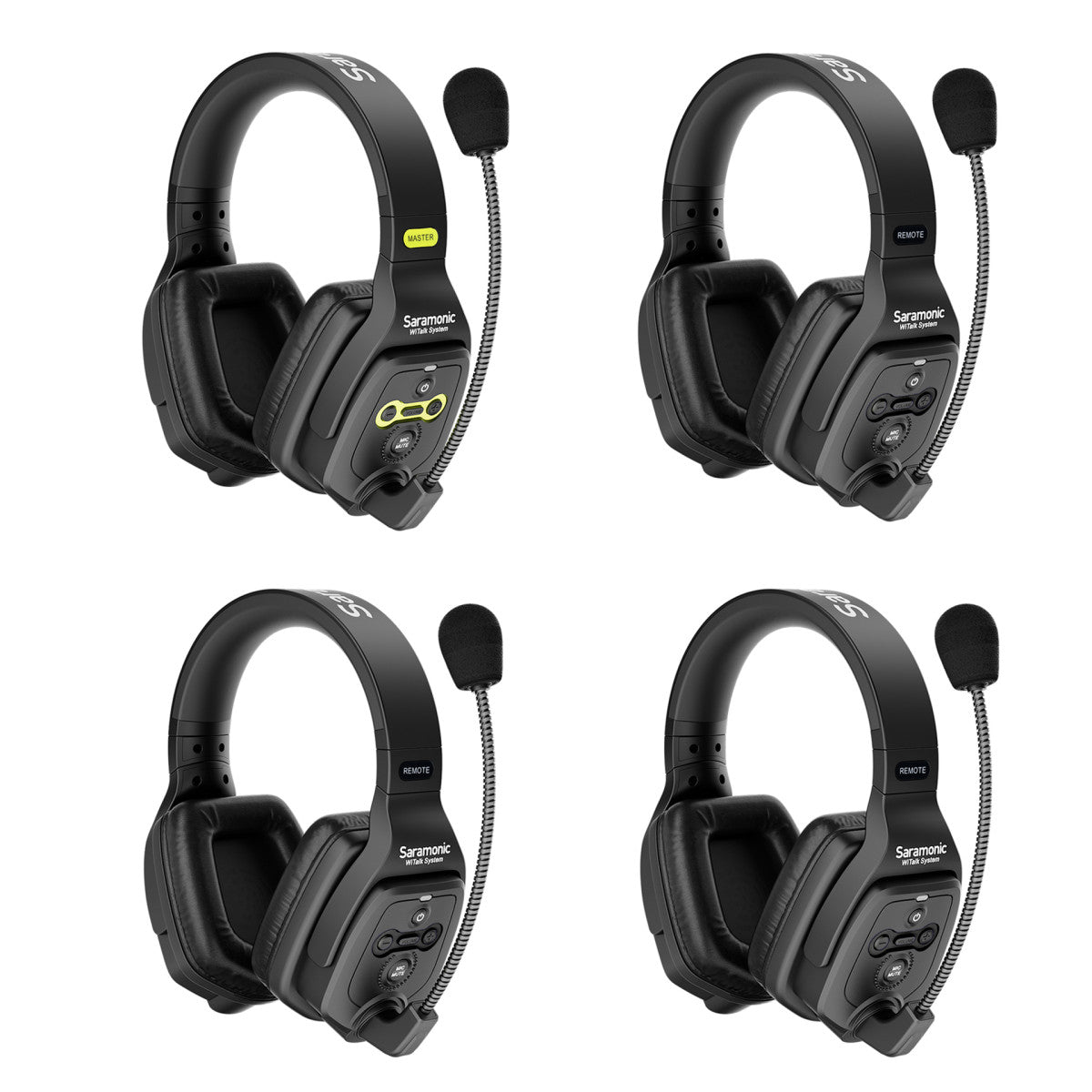 WiTalk-WT4D 4-Person Full-Duplex 1.9GHz Wireless Dual-Ear Headset Intercom System with Hard Case | The LA Firm