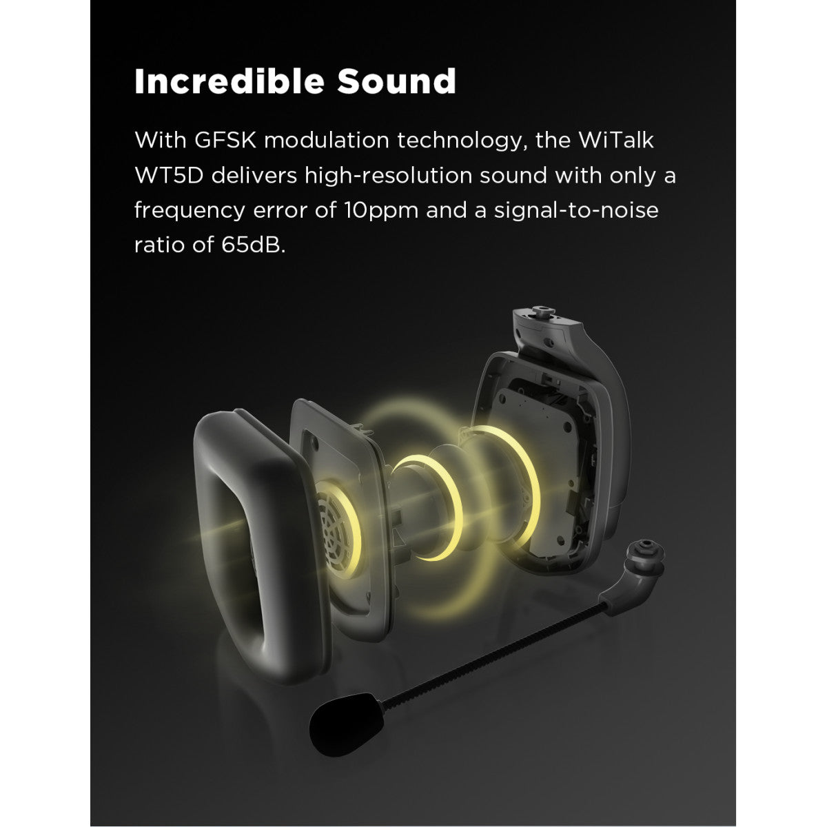 WiTalk-WT5D 5-Person Full-Duplex 1.9GHz Wireless Dual-Ear Headset Intercom System with Hard Case | The LA Firm