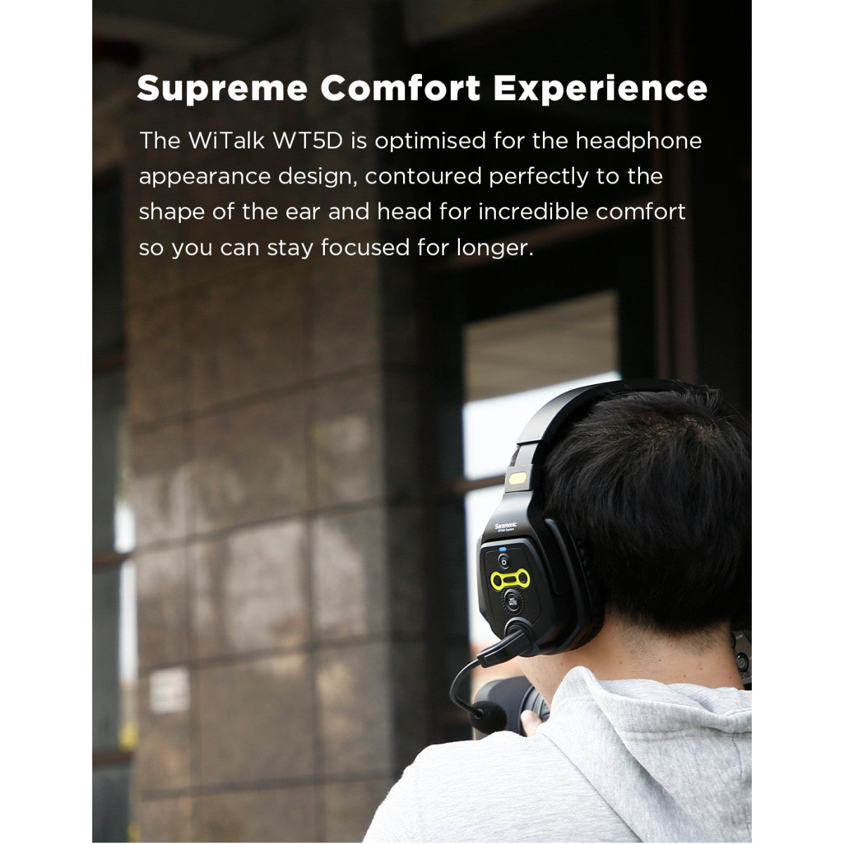 WiTalk-WT5D 5-Person Full-Duplex 1.9GHz Wireless Dual-Ear Headset Intercom System with Hard Case | The LA Firm