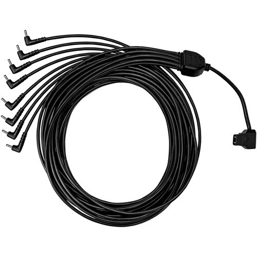 1 to 8 split cable from D-Tap Connector to 8 NYX Bulbs. Designed for
14.4V V-Mount batteries. 1.5m length. from www.thelafirm.com
