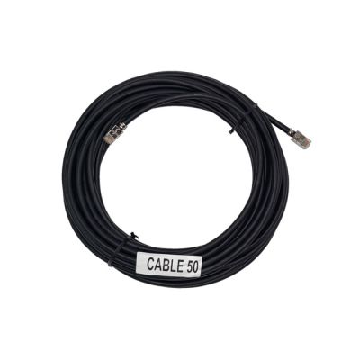 EtherWAN 50Ft Shielded RJ45 Plug to Plug 568B Wired, Solid, Black PVC Jacket, Shielded CAT6 Outdoor Standard Patch Cable | The LA Firm