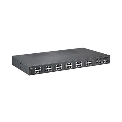 EtherWAN Hardened (-40°C - 75°C) Managed 8x Port 10/100 + 16x 100FX Fiber Ports + 4 Gigabit Ethernet Switch | The LA Firm