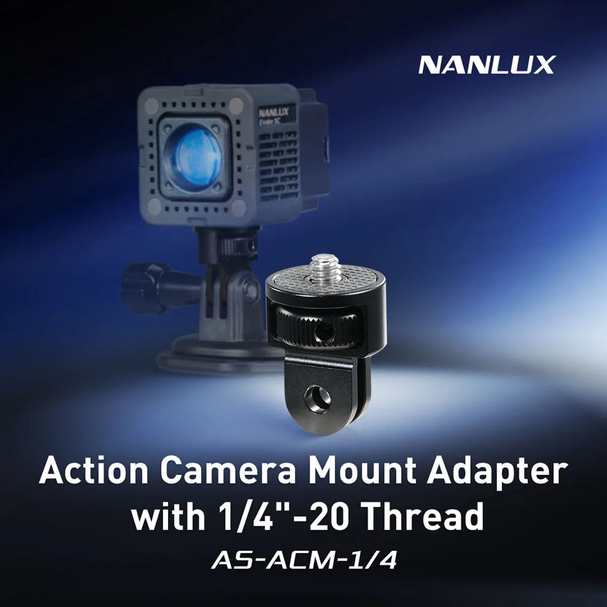 NANLUX AS-ACM-1/4 Action Camera Mount Adapter with 1/4"-20 Thread | The LA Firm