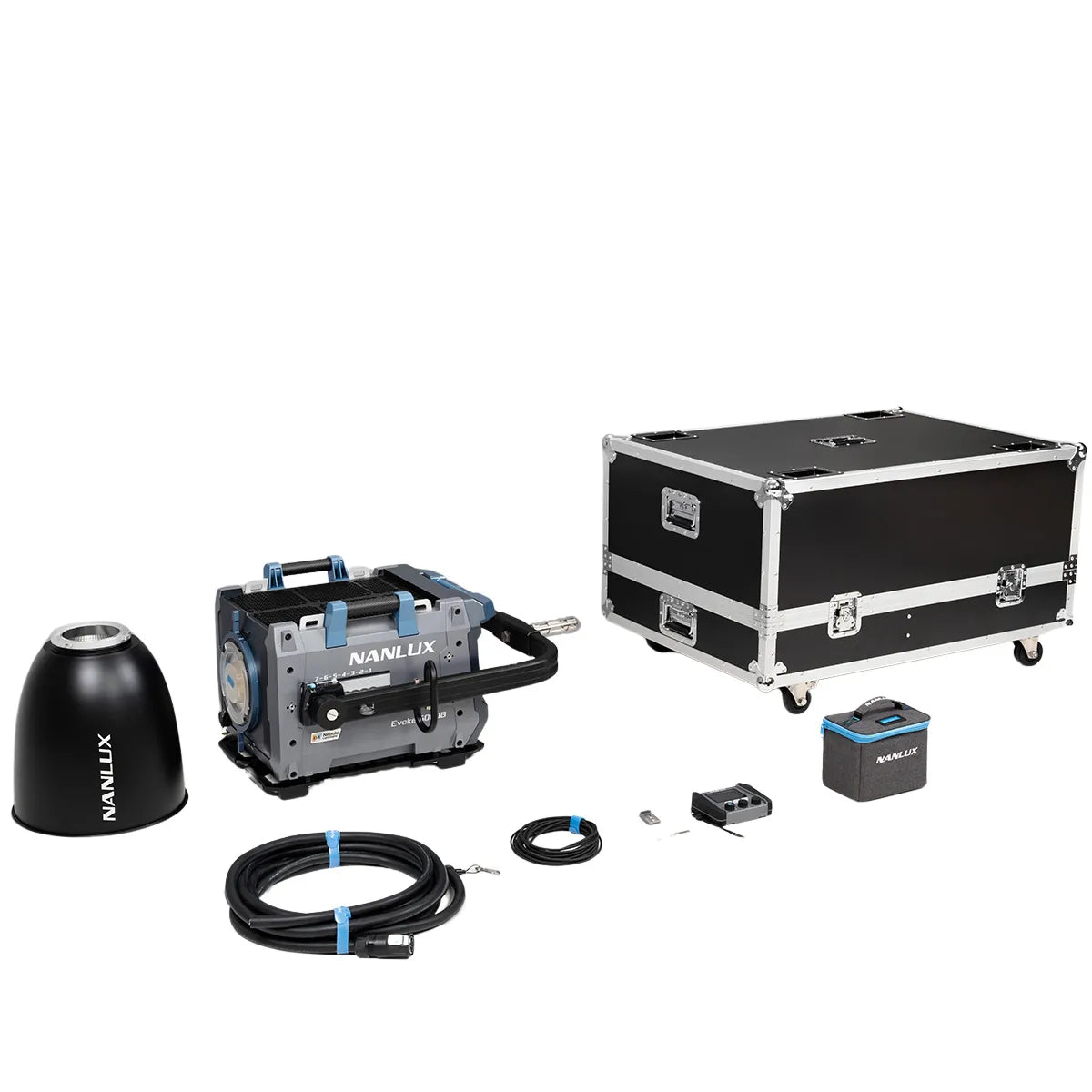 NANLUX Evoke 5000B LED Bi-color Spot Light with Road Case Bare End Cable | The LA Firm