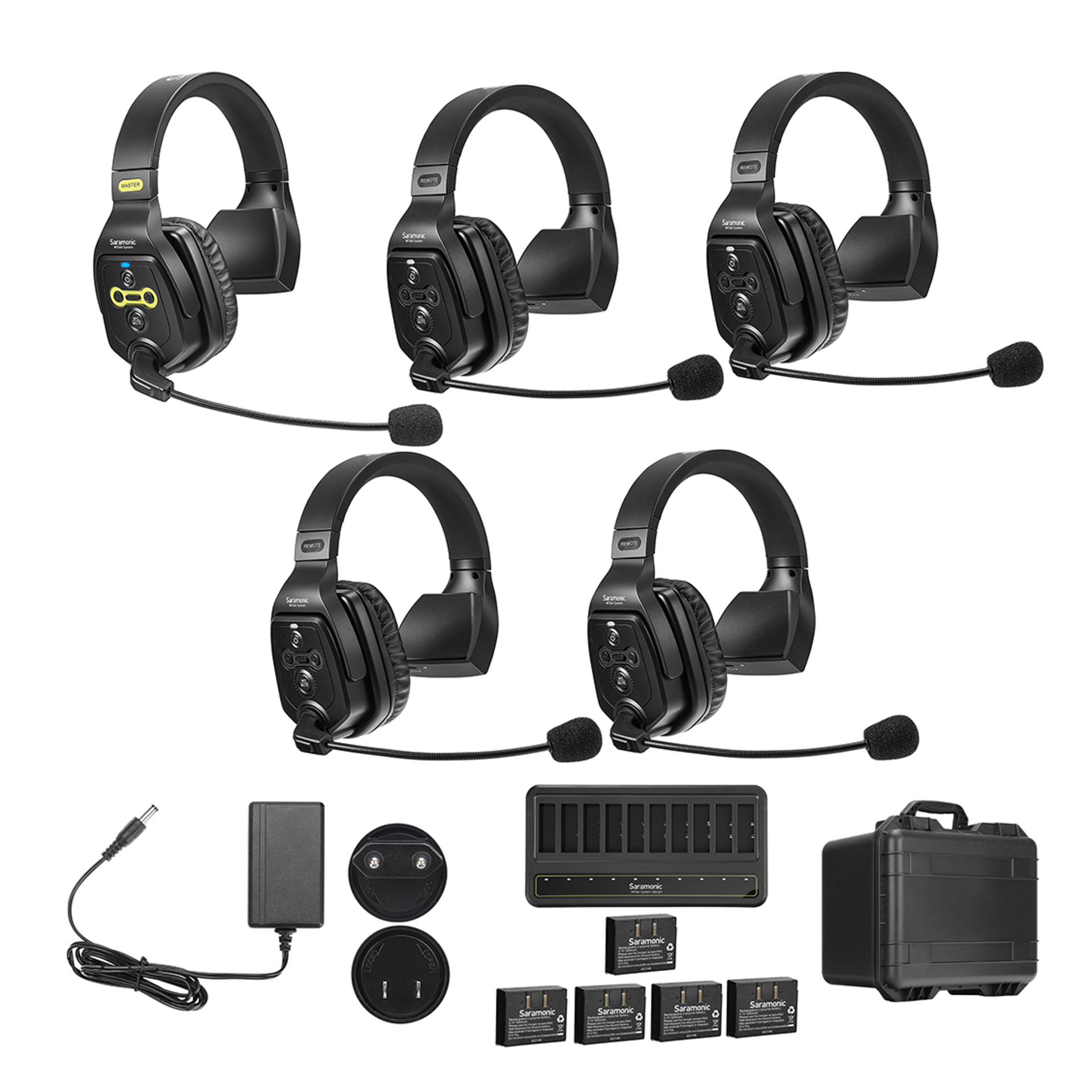 WiTalk-WT5S 5-Person Full-Duplex 1.9GHz Wireless Single-Ear Headset Intercom ... â€“ Saramonic audio gear at The LA Firm