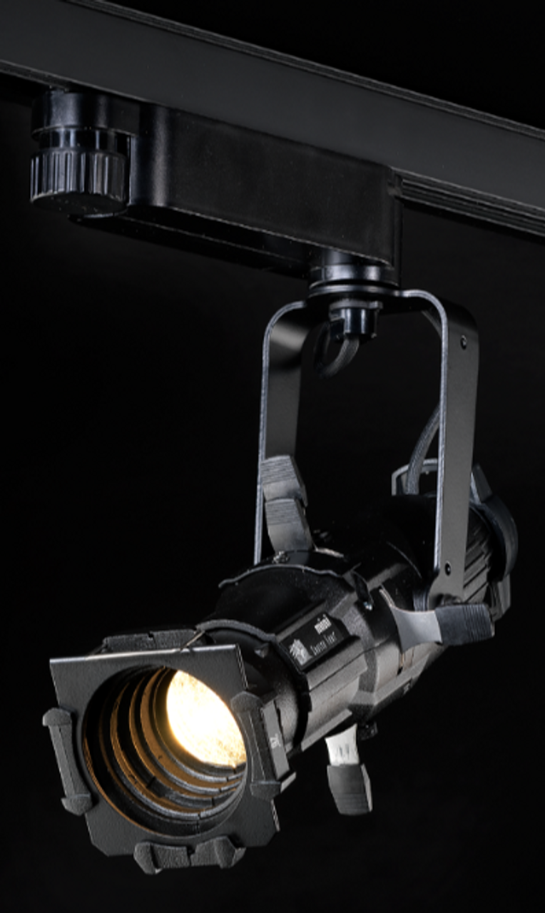 Source Four Mini LED DataTrack 4000 K / 80+ CRI Fixture body with shutter barrel - Black from www.thelafirm.com