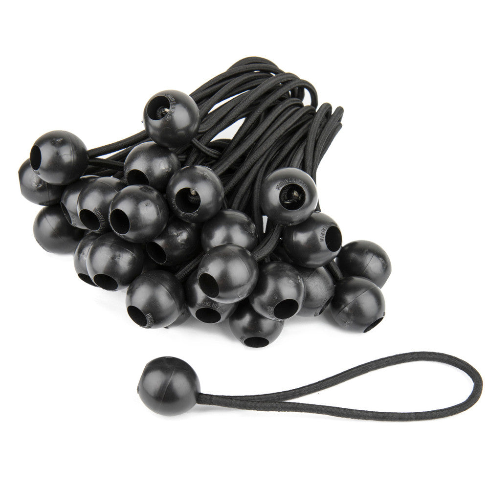 Kupo 6in Heavy Duty Black Ball Bungees from www.thelafirm.com