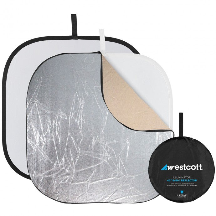 Westcott Illuminator Collapsible 6-in-1 Reflector Kit (42")