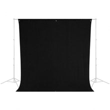 Load image into Gallery viewer, Westcott Wrinkle-Resistant Backdrop - Rich Black (9&#39; x 10&#39;)