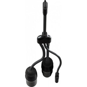 Male USB type C connector to TypeC female power injector with plus DMX IN/Out from www.thelafirm.com
