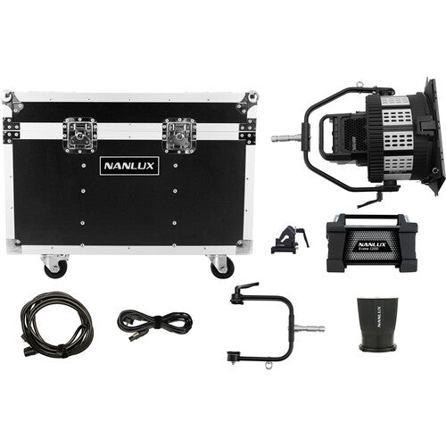 NANLUX Evoke 1200 Spot Light with FL-35YK Fresnel Lens and ROAD Case from www.thelafirm.com