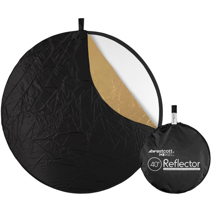 Westcott Collapsible 5-in-1 Reflector Kit with Gold Surface (2-pack, 40")