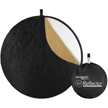 Load image into Gallery viewer, Westcott Collapsible 5-in-1 Reflector Kit with Gold Surface (40&quot;)