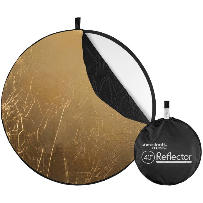 Westcott Collapsible 5-in-1 Reflector Kit with Gold Surface (40")