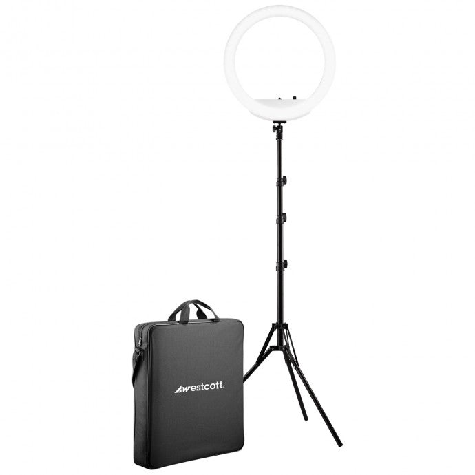 Westcott 18” Bi-Color LED Ring Light Kit with Batteries and Stand