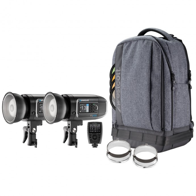 Westcott FJ400 Strobe 2-Light Backpack Kit with FJ-X3 S Wireless Trigger for Sony Cameras