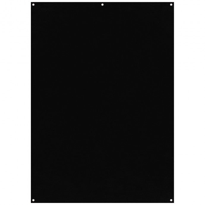 Westcott X-Drop Wrinkle-Resistant Backdrop - Rich Black (5' x 7')
