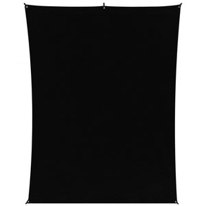 Westcott X-Drop Wrinkle-Resistant Backdrop Kit - Rich Black (5' x 7')