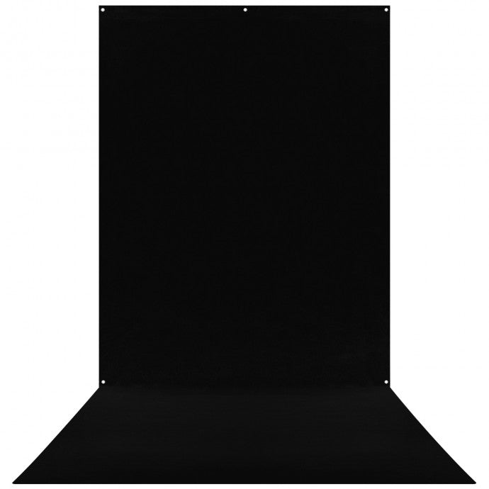 Westcott X-Drop Wrinkle-Resistant Backdrop - Rich Black Sweep (5' x 12')