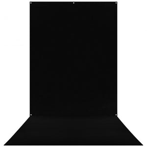 Westcott X-Drop Wrinkle-Resistant Backdrop - Rich Black Sweep (5' x 12')
